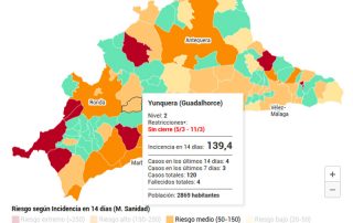 mapa-covid-andalucia-datos-yunquera-nivel-2-marzo-2021