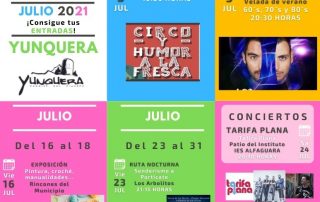 Verano cultural en Yunquera - Actividades culturales Julio 2021
