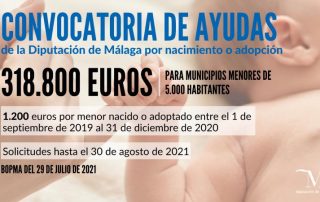 Ayudas por nacimiento o adopción de la Diputación de Málaga, cheque bebé.