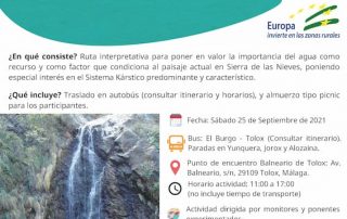 Conoce las cascadas del Parque Nacional de la Sierra de las Nieves