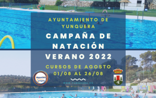 Campaña de natación municipal agosto 2022