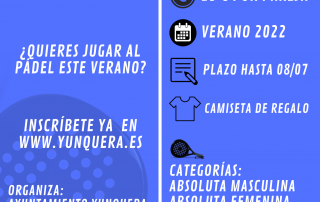 Liga de pádel de Yunquera