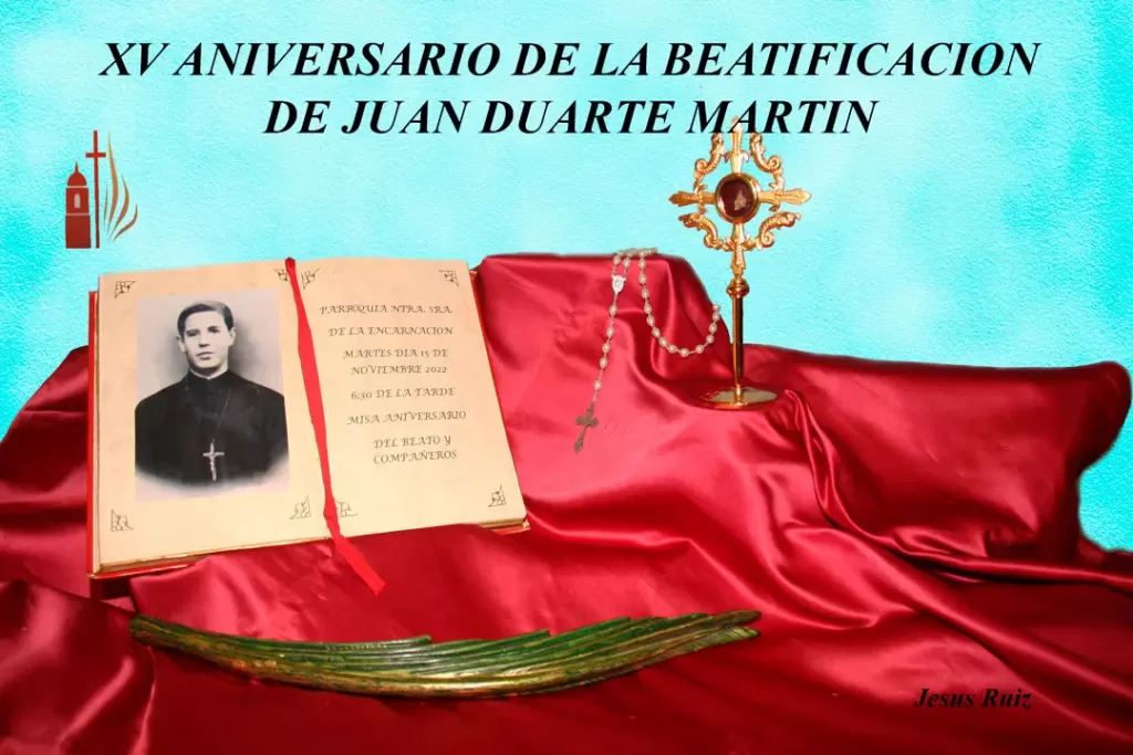 Cartel Misa XV Aniversario Juan Duarte