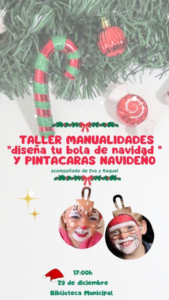 Taller-de-Manualidades-y-Pintacaras-Navideño