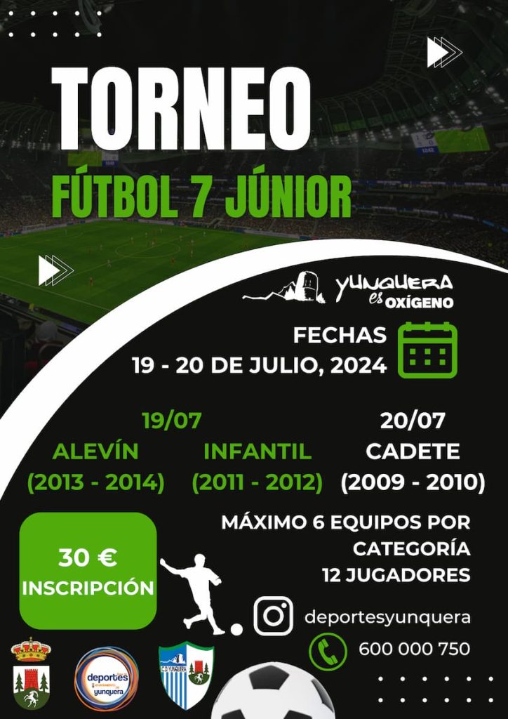 Torneo de fubol 7 Junior en Yunquera 2024