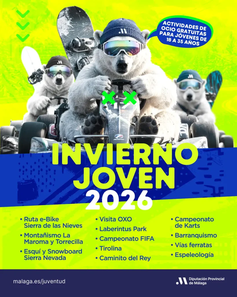 Invierno joven 2026 diputacion de Malaga