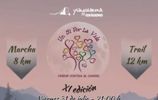 Luna Llena Yunquera 2026 - marcha y trail contra el cancer