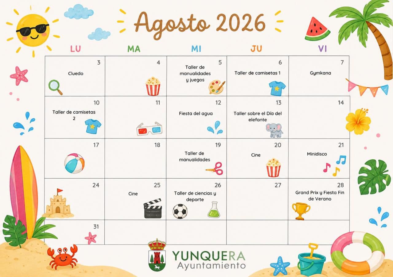 actividades de verano - agosto 2026